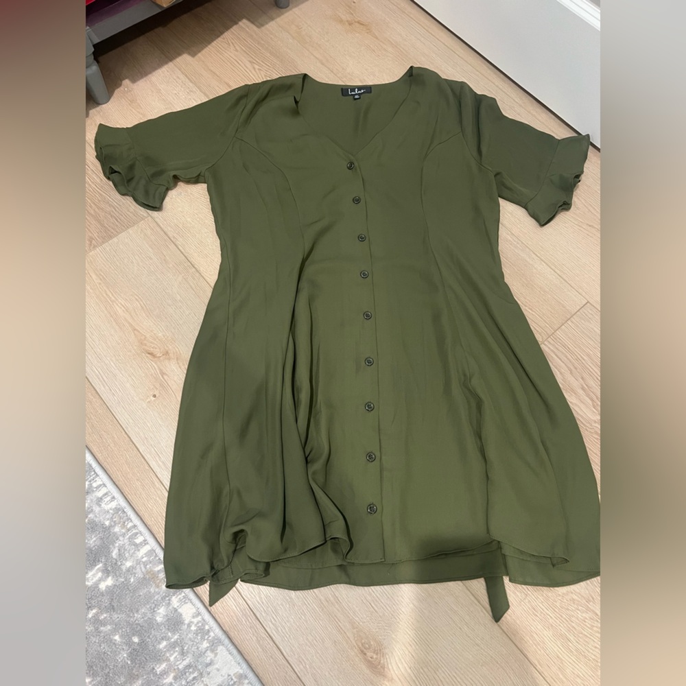 Lulu’s Button-Down Fit and Flare Dress